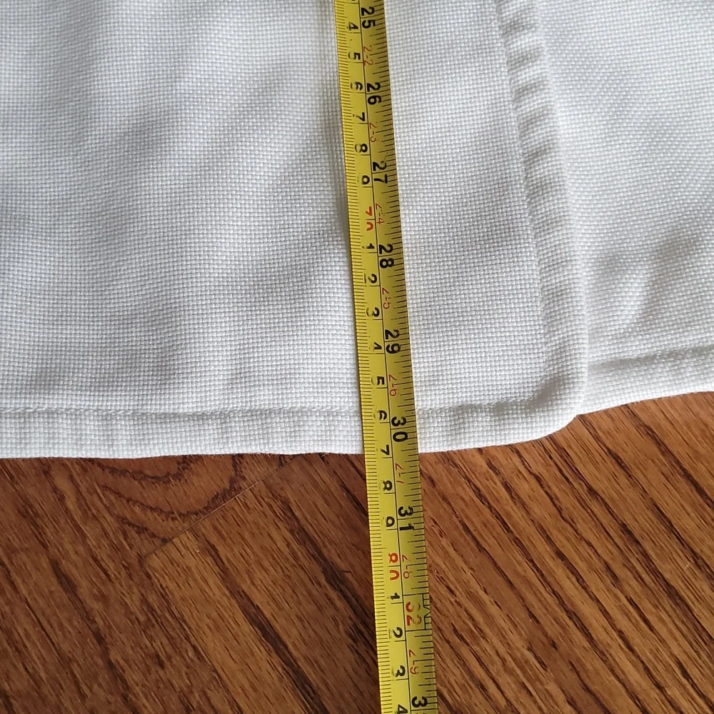 Banana Republic Large Petite Poplin White Lined Spring Button Coat - Picture 10 of 14